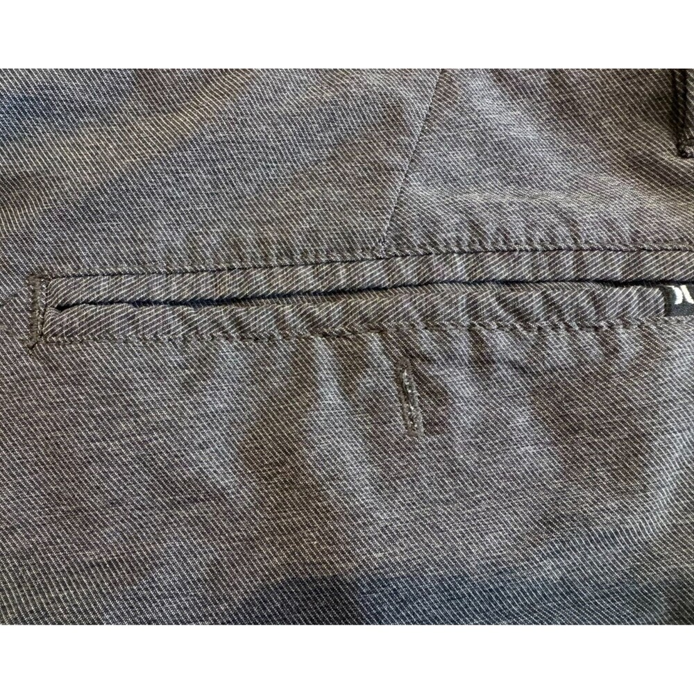 Hurley Men's Shorts Size 36 Gray Chino Flat Front Button Closure Flap Pockets - Picture 6 of 12
